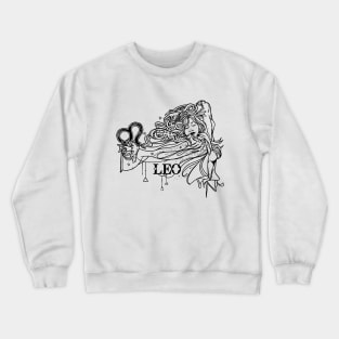 Leo 70's Style Zodiac Sign Crewneck Sweatshirt